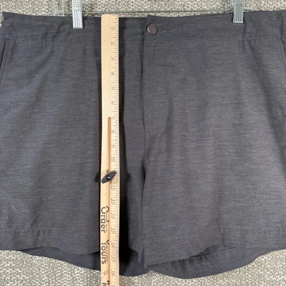 Faherty All Day Shorts Men 38 Grey Heathered Hybrid Stretch Performance‎ Swim